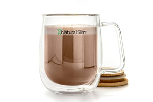 Taza de vidrio de doble pared de NaturalSlim®